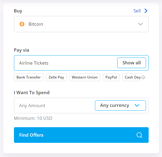 buy btc using airline tickets