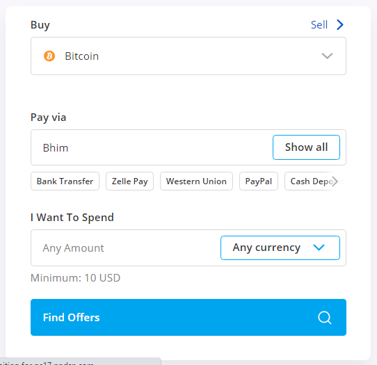 buy btc using bhim