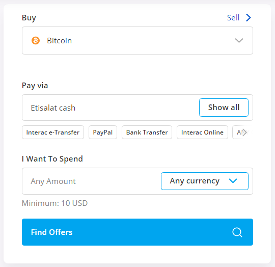 buy btc using etisalat cash