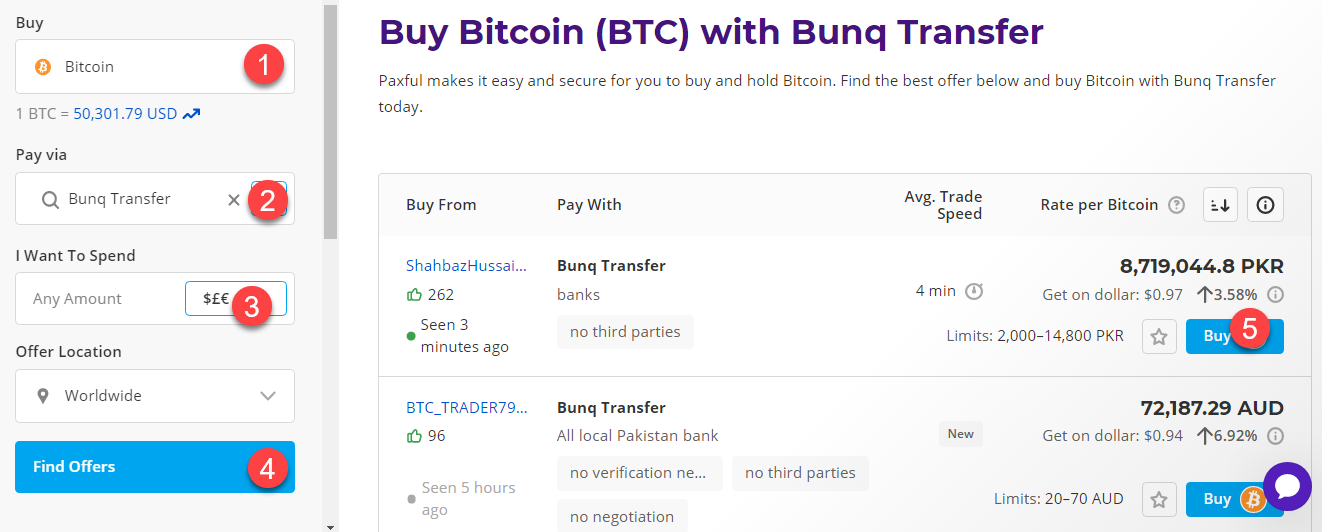 buy btc with bunq transfer