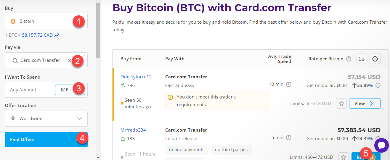 buy btc with card.com transfer