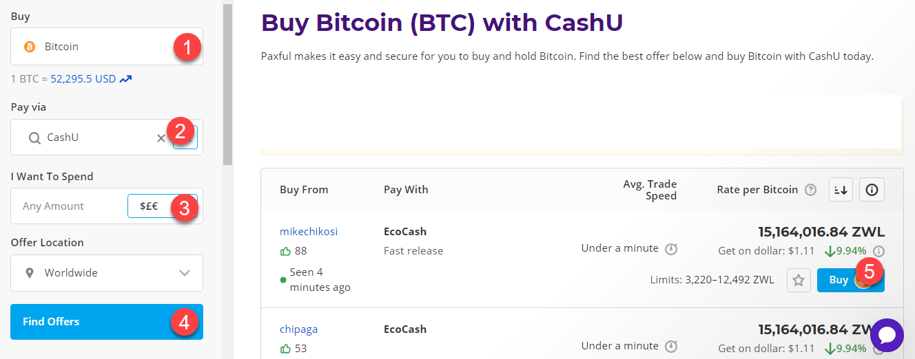 buy btc with cashu