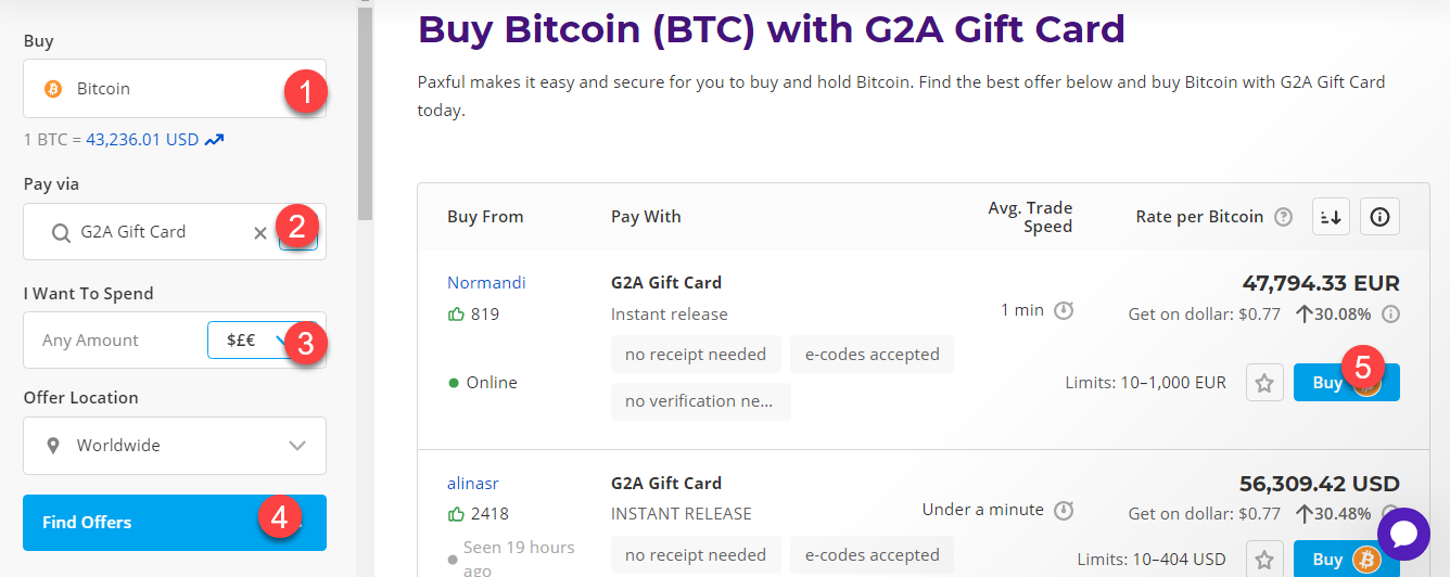 buy btc with g2a gift card