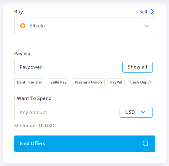 buy btc using paypower