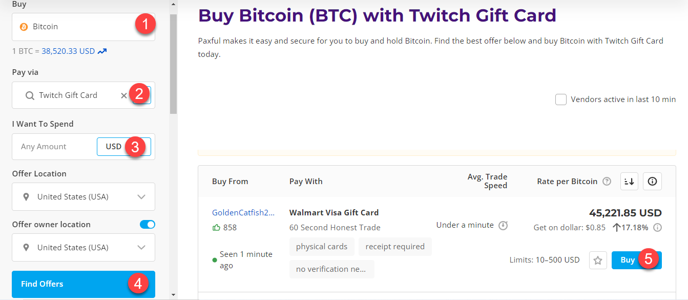 buy btc with twitch gift card