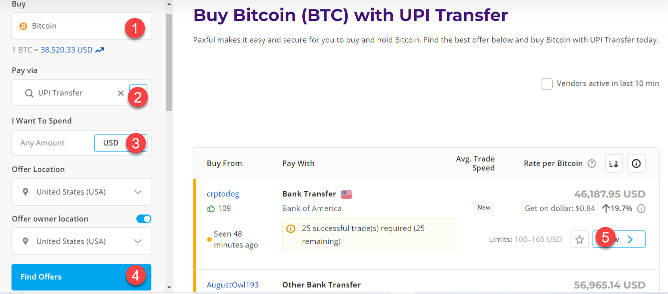 buy btc with upi transfer
